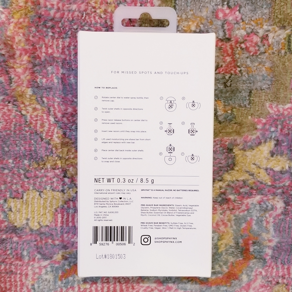 Sphynx 4-Count Portable Razor Refill - Picture 2 of 3